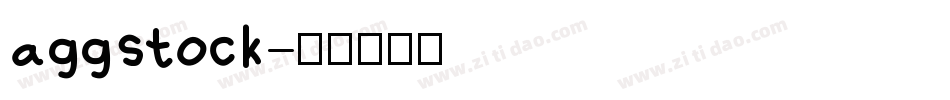 aggstock字体转换