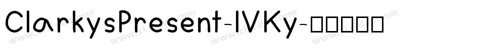 ClarkysPresent-lVKy字体转换