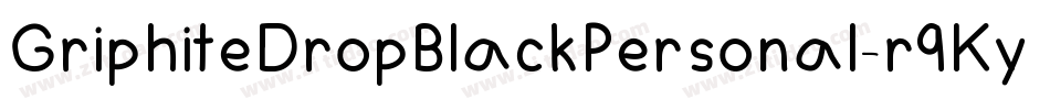 GriphiteDropBlackPersonal-r9Ky字体转换