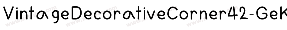 VintageDecorativeCorner42-GeKy字体转换