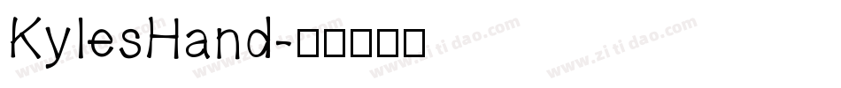 KylesHand字体转换