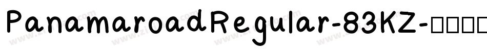 PanamaroadRegular-83KZ字体转换
