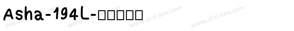Asha-194L字体转换