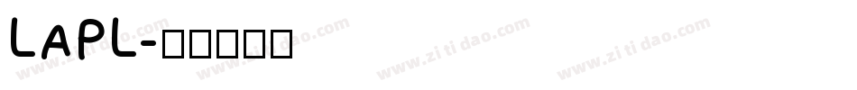 LAPL字体转换