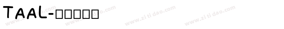 TAAL字体转换
