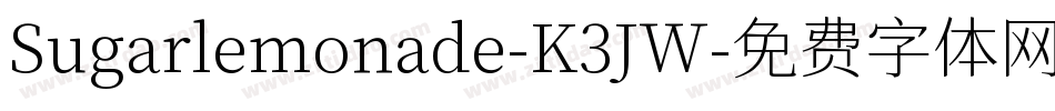 Sugarlemonade-K3JW字体转换
