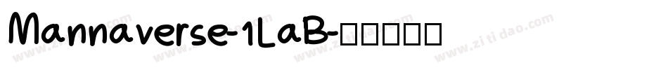 Mannaverse-1LaB字体转换