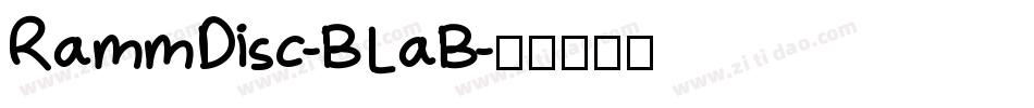 RammDisc-BLaB字体转换