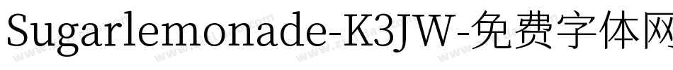 Sugarlemonade-K3JW字体转换