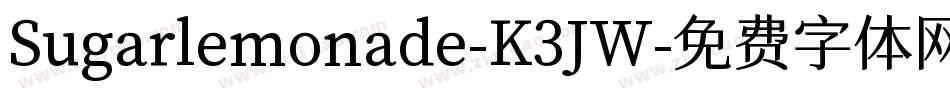 Sugarlemonade-K3JW字体转换