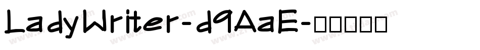 LadyWriter-d9AaE字体转换