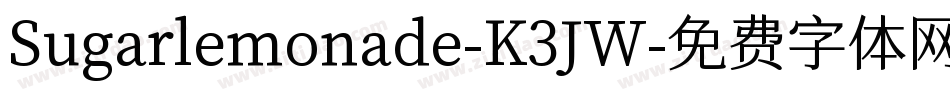 Sugarlemonade-K3JW字体转换