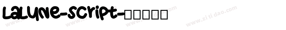 lalune-Script字体转换