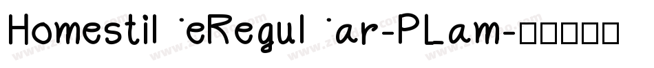 HomestileRegular-PLam字体转换
