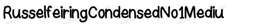 RusselfeiringCondensedNo1Medium-jJxy字体转换