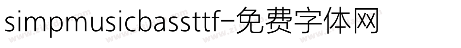 simpmusicbassttf字体转换