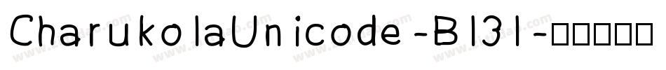 CharukolaUnicode-Bl3l字体转换