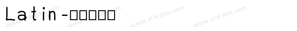 Latin字体转换