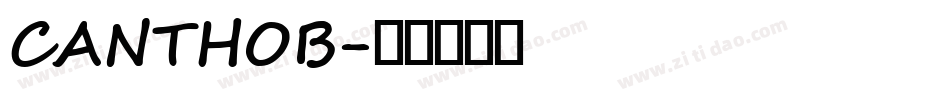 CANTHOB字体转换