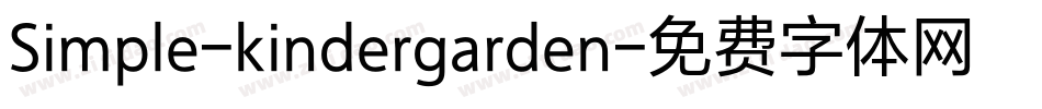 Simple-kindergarden字体转换