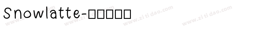 Snowlatte字体转换