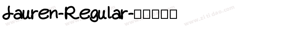 Lauren-Regular字体转换