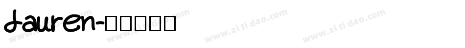 Lauren字体转换