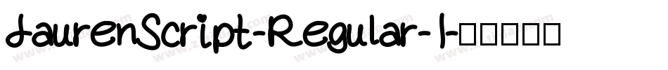 LaurenScript-Regular-1字体转换