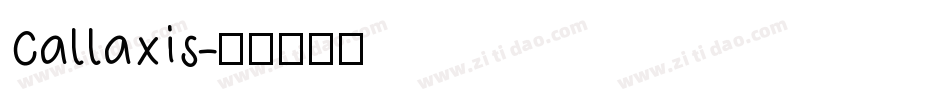 Callaxis字体转换