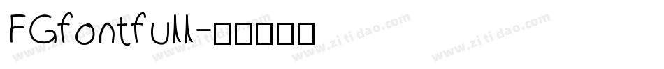 FGfontfull字体转换