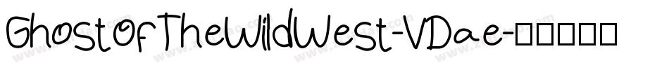 GhostOfTheWildWest-VDae字体转换