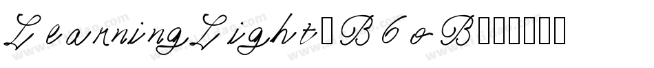 LearningLight-B6oB字体转换