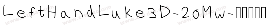 LeftHandLuke3D-2oMw字体转换