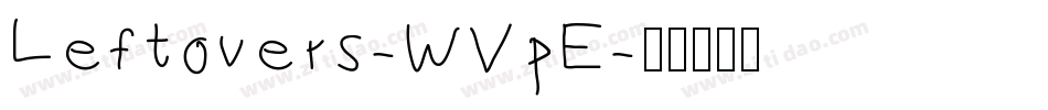 Leftovers-WVpE字体转换