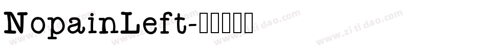NopainLeft字体转换