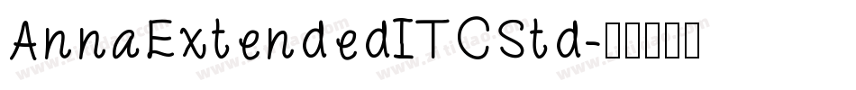 AnnaExtendedITCStd字体转换