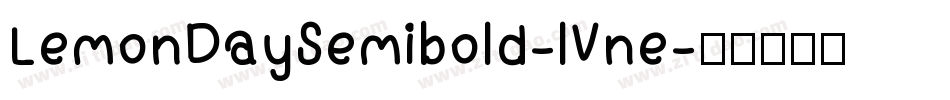 LemonDaySemibold-lVne字体转换