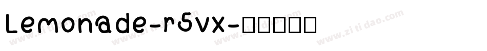 Lemonade-r5vx字体转换