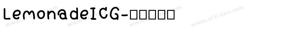LemonadeICG字体转换