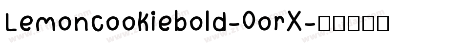 Lemoncookiebold-0orX字体转换