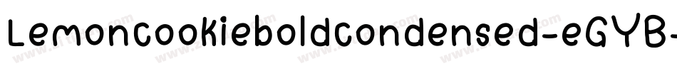 Lemoncookieboldcondensed-eGYB字体转换