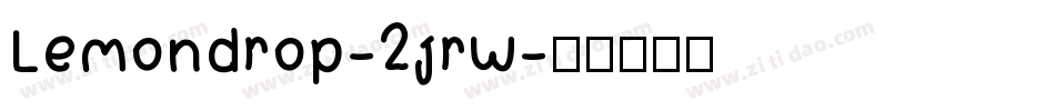 Lemondrop-2jrw字体转换