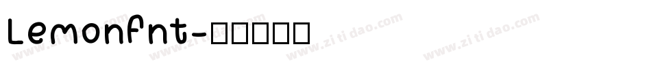 Lemonfnt字体转换