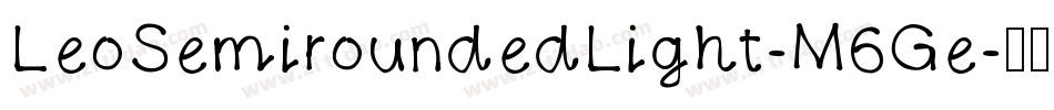 LeoSemiroundedLight-M6Ge字体转换
