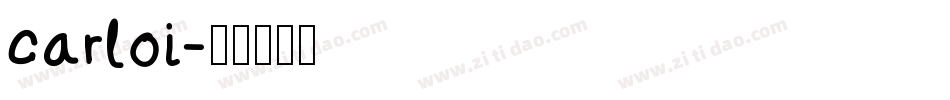carloi字体转换