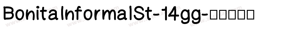 BonitaInformalSt-14gg字体转换
