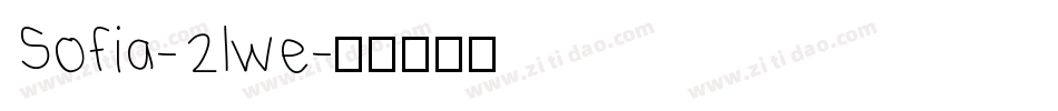 Sofia-2lwe字体转换