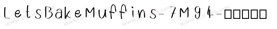 LetsBakeMuffins-7M94字体转换