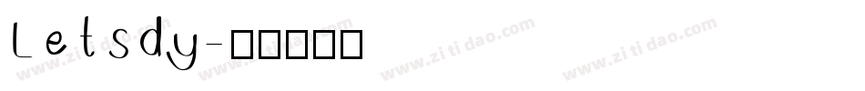 Letsdy字体转换