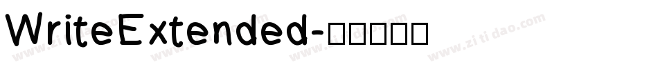 WriteExtended字体转换